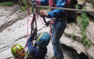 Curso de iniciación en Vía Ferrata, progresión y seguridad. Serranía de Cuenca.