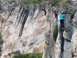 via ferrata en familia